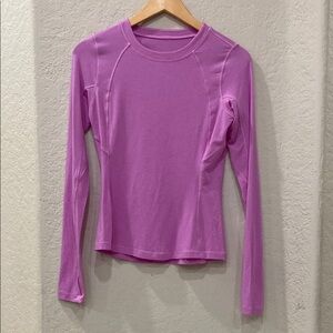 Lululemon Long-Sleeve Crewneck Base Layer in Pink Purple  Size Medium